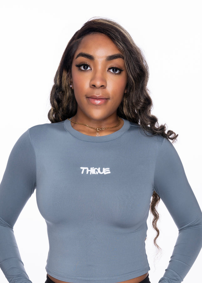 Basic Long Sleeve Top (Ocean Grey)