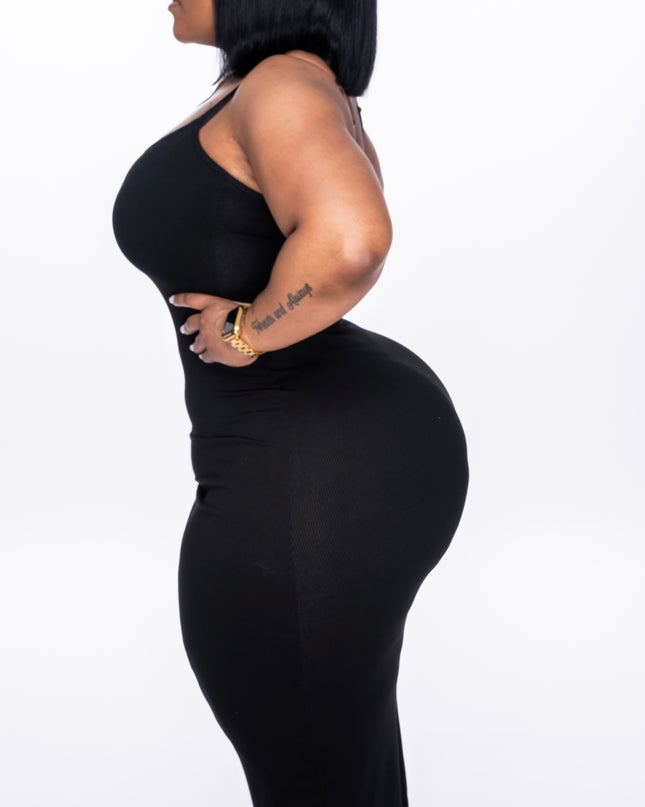 Sculpt Me Black Tank Dress